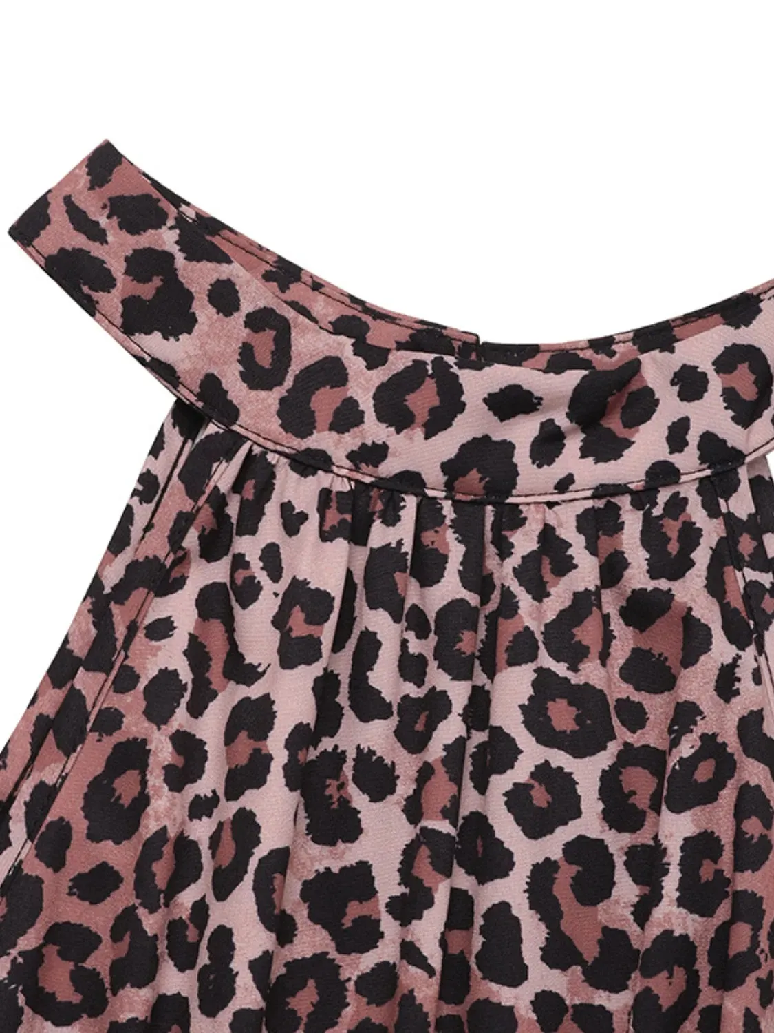 Butterfly Leopard Grecian Neck Maxi Dress sold by Gigi Laurent product image thumbnail 5