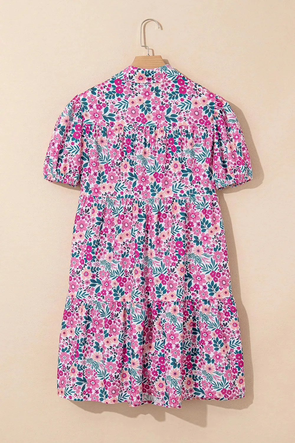 Printed Short Sleeve Mini Shirt Dress sold by Gigi Laurent product image thumbnail 4