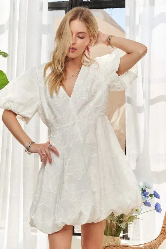 ADORA Puff Sleeve Floral Dress sold by Gigi Laurent product image thumbnail 5