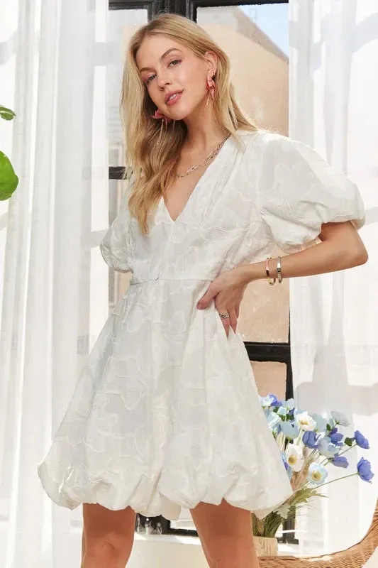 ADORA Puff Sleeve Floral Dress sold by Gigi Laurent product image thumbnail 2