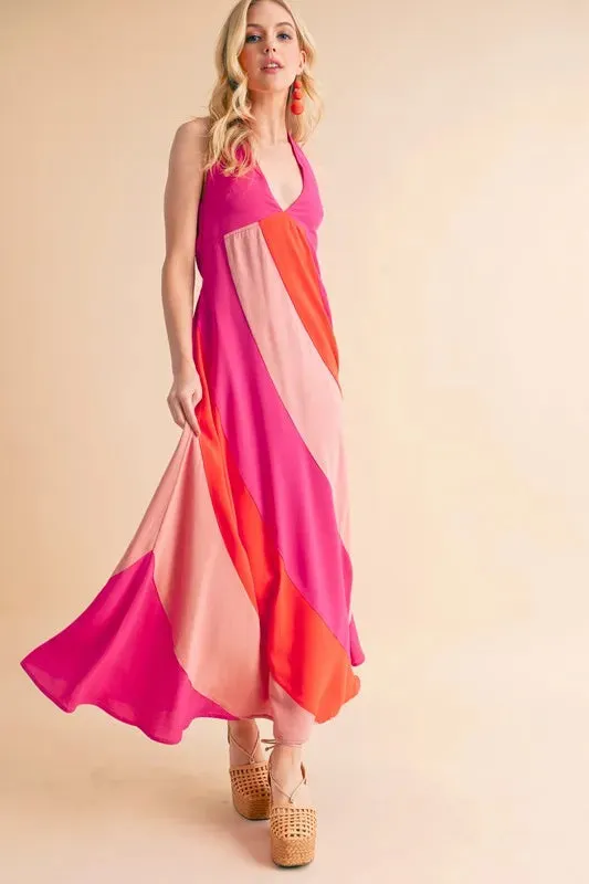Aemi+Co Color Block Sleeveless Maxi Dress sold by Gigi Laurent product image thumbnail 2