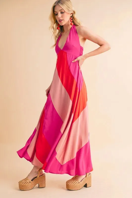 Aemi+Co Color Block Sleeveless Maxi Dress sold by Gigi Laurent product image thumbnail 3