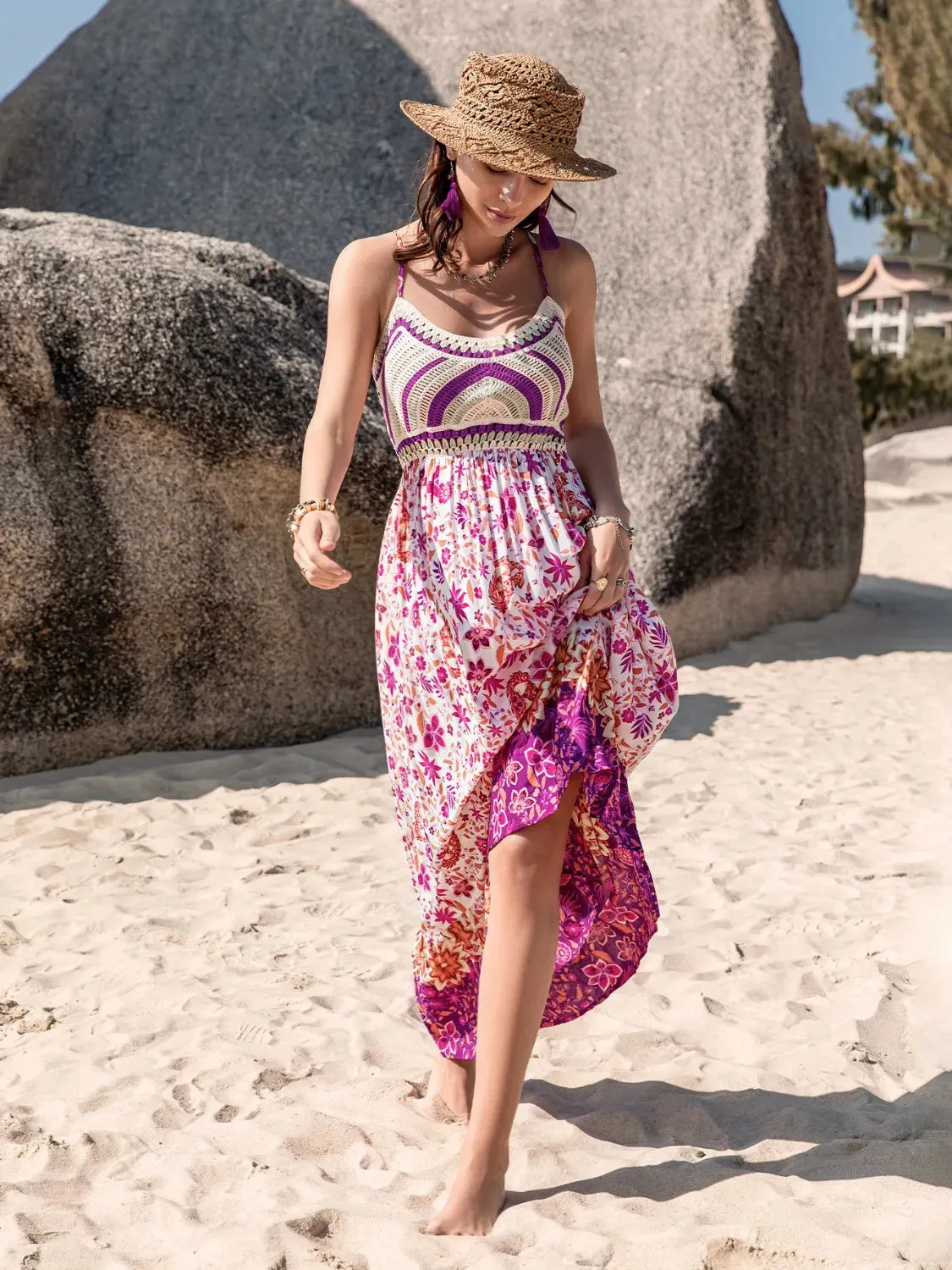 Printed Scoop Neck Cami Dress sold by Gigi Laurent product image thumbnail 5