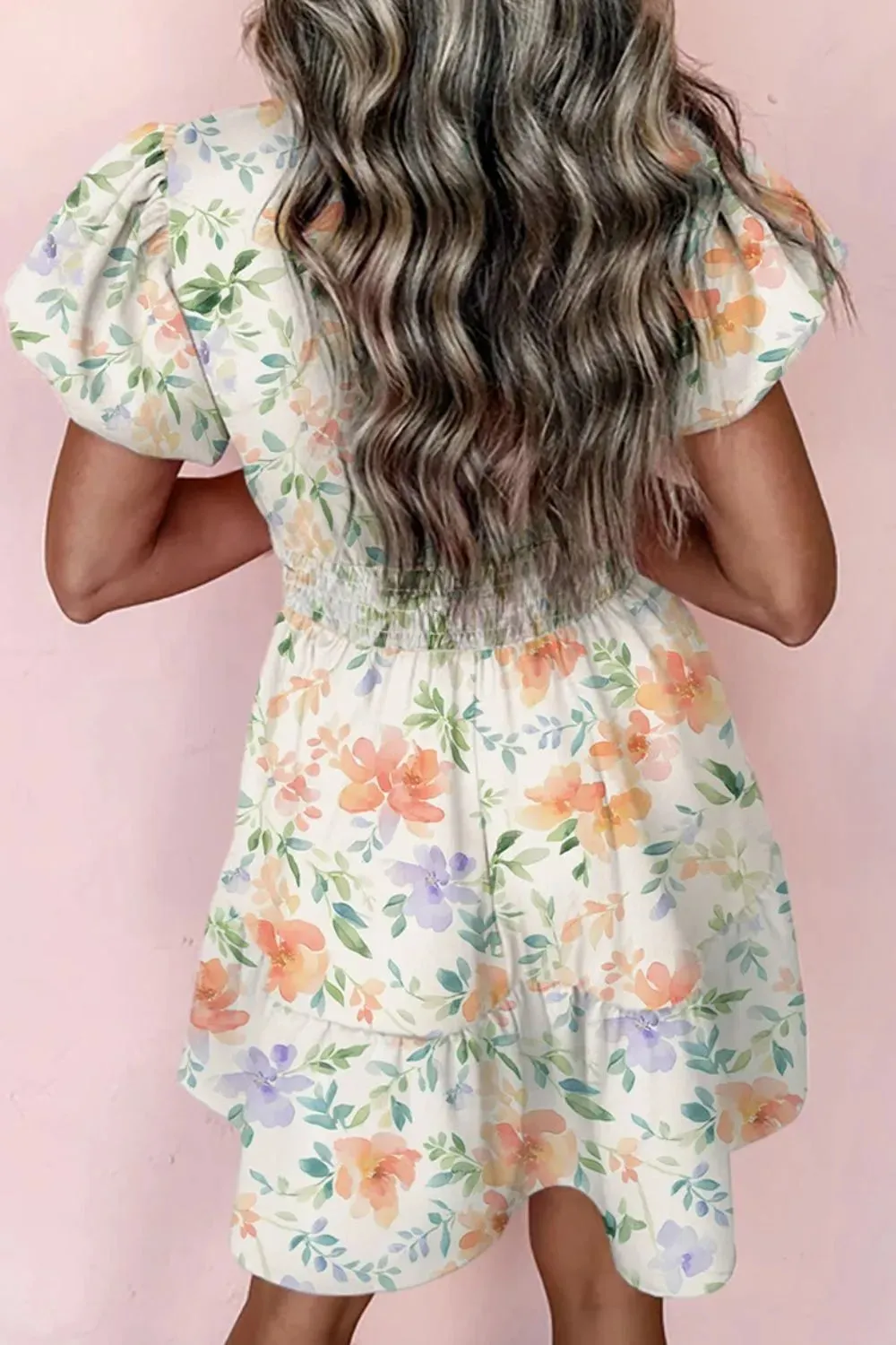 Frill Notched Puff Sleeve Dress sold by Gigi Laurent product image thumbnail 2