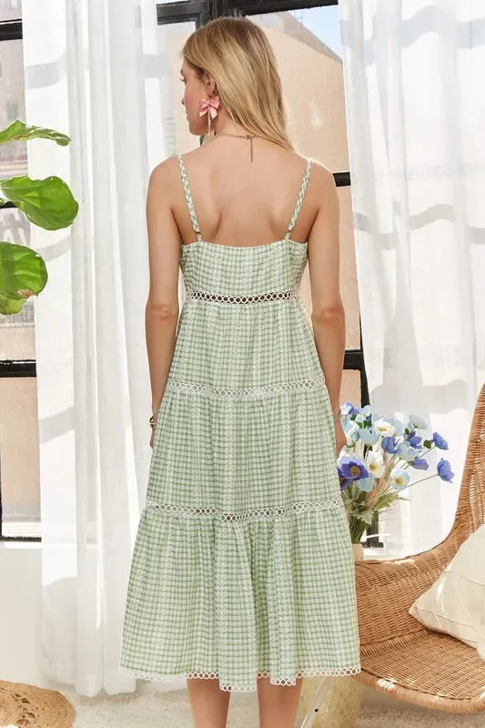 ADORA Gingham Detail Washed Dress sold by Gigi Laurent product image thumbnail 3