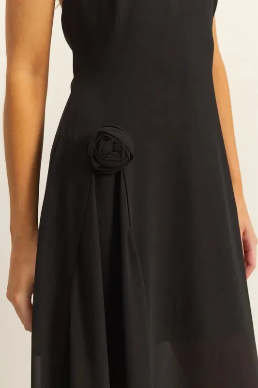 HYFVE Chiffon Halter Asymmetrical Hem Dress sold by Gigi Laurent product image thumbnail 4