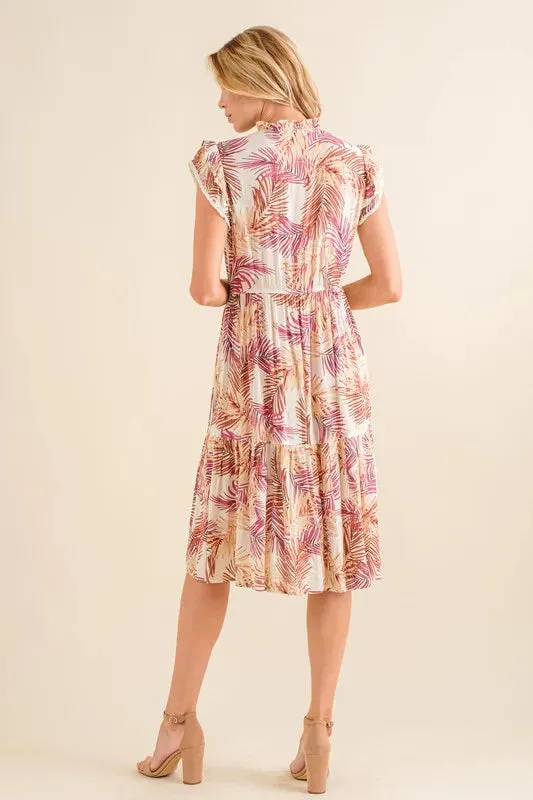And The Why Boho Printed Tiered Dress sold by Gigi Laurent product image thumbnail 5