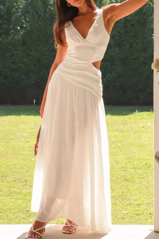 Cutout Back V-Neck Dress sold by Gigi Laurent