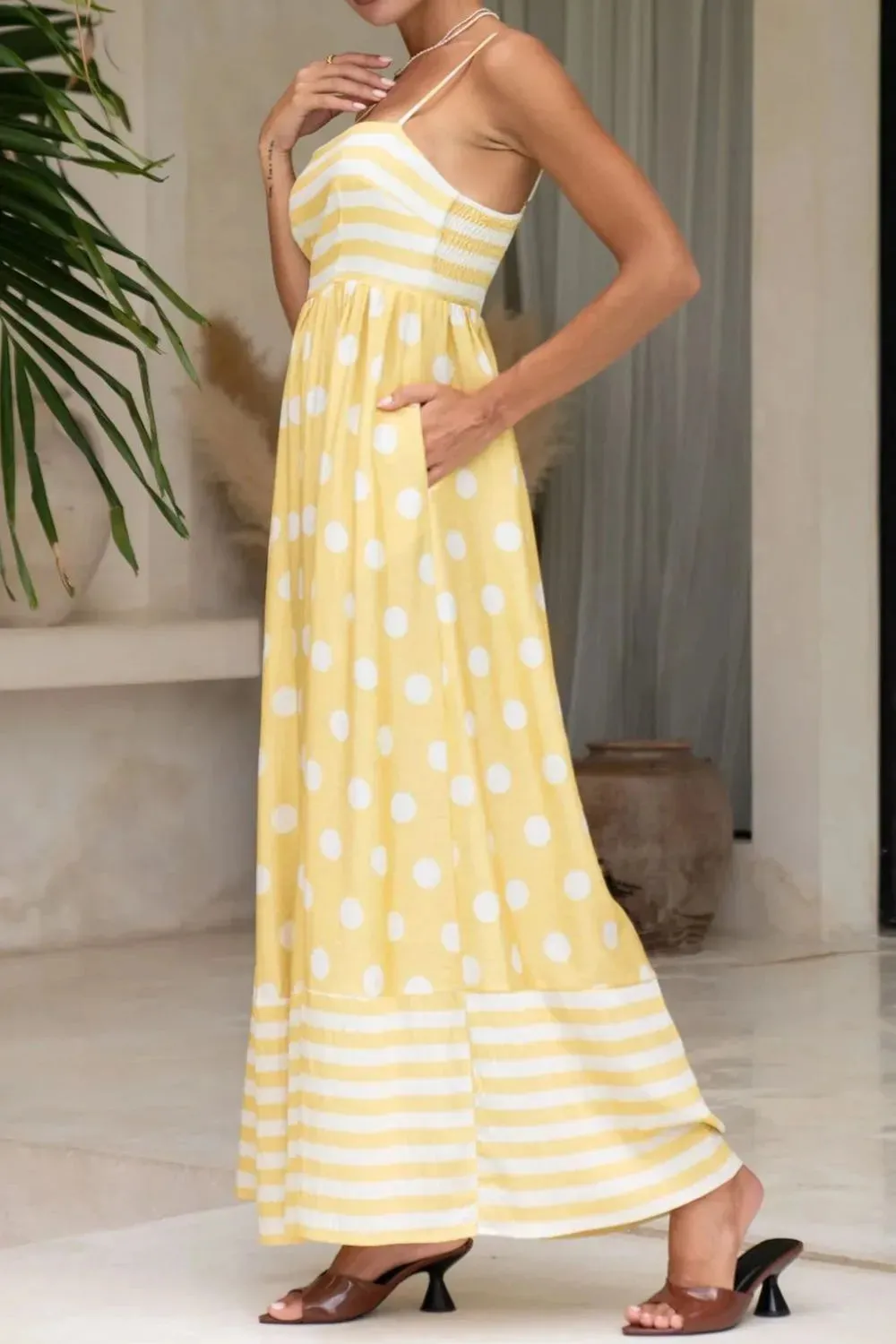 Polka Dot Square Neck Cami Dress sold by Gigi Laurent product image thumbnail 2