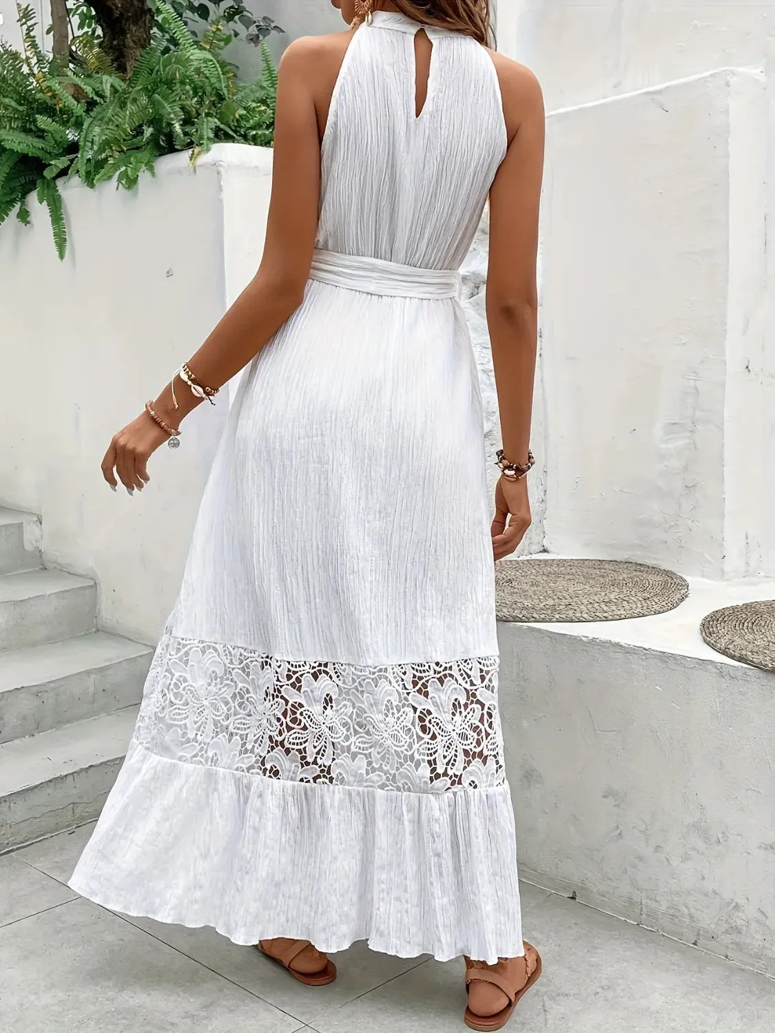 Lace Detail Sleeveless Maxi Cami Dress sold by Gigi Laurent product image thumbnail 5