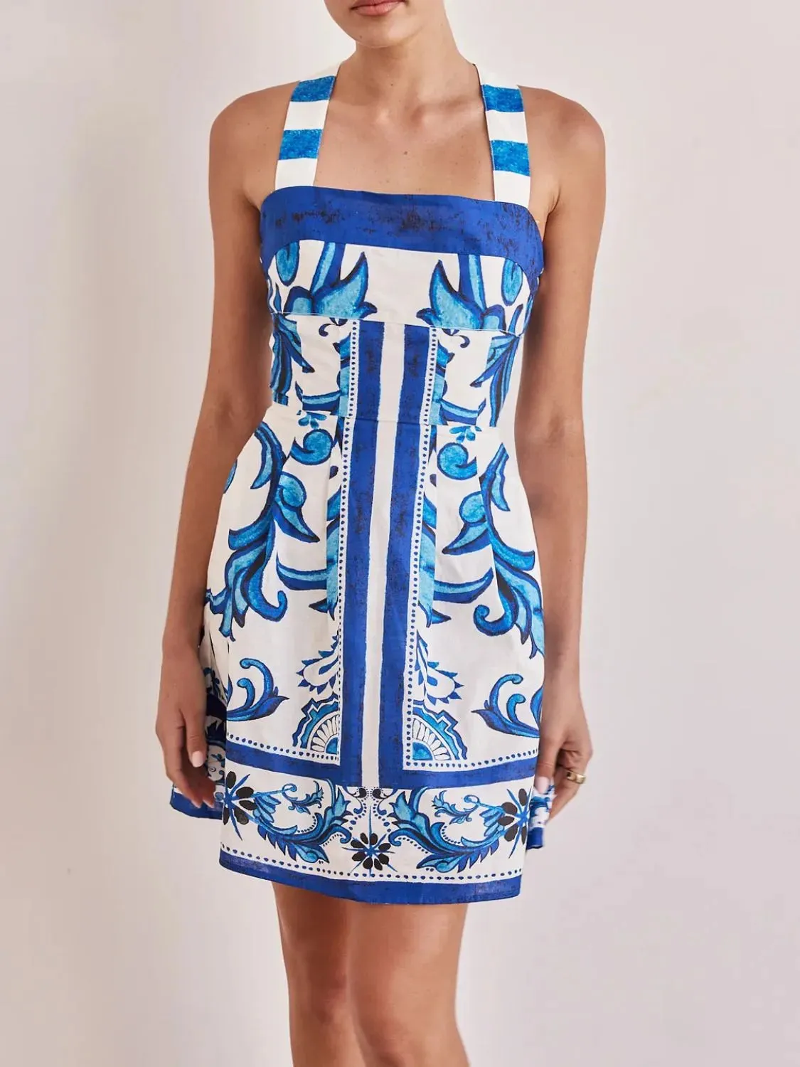 Printed Square Neck Midi Dress sold by Gigi Laurent product image thumbnail 4