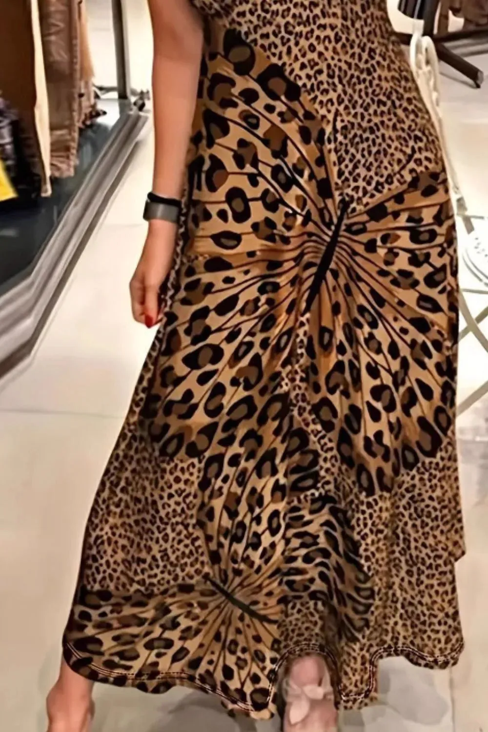 Butterfly Leopard Maxi Cami Dress sold by Gigi Laurent product image thumbnail 2