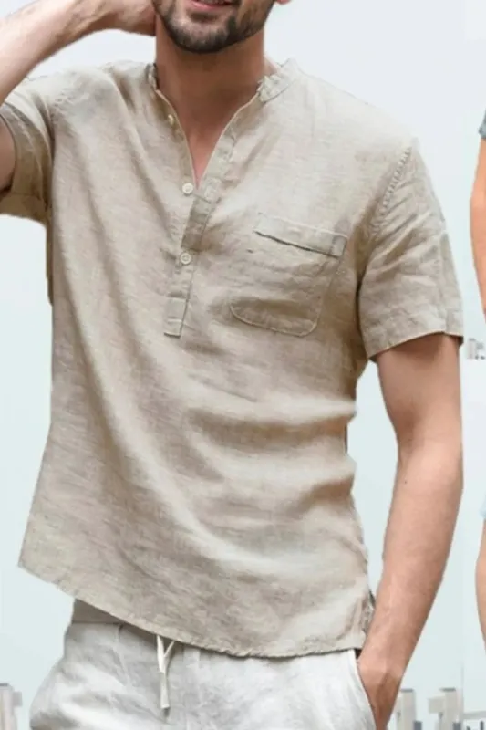 Men's Full Size Half Button Short Sleeve Polo Plus Size sold by Gigi Laurent