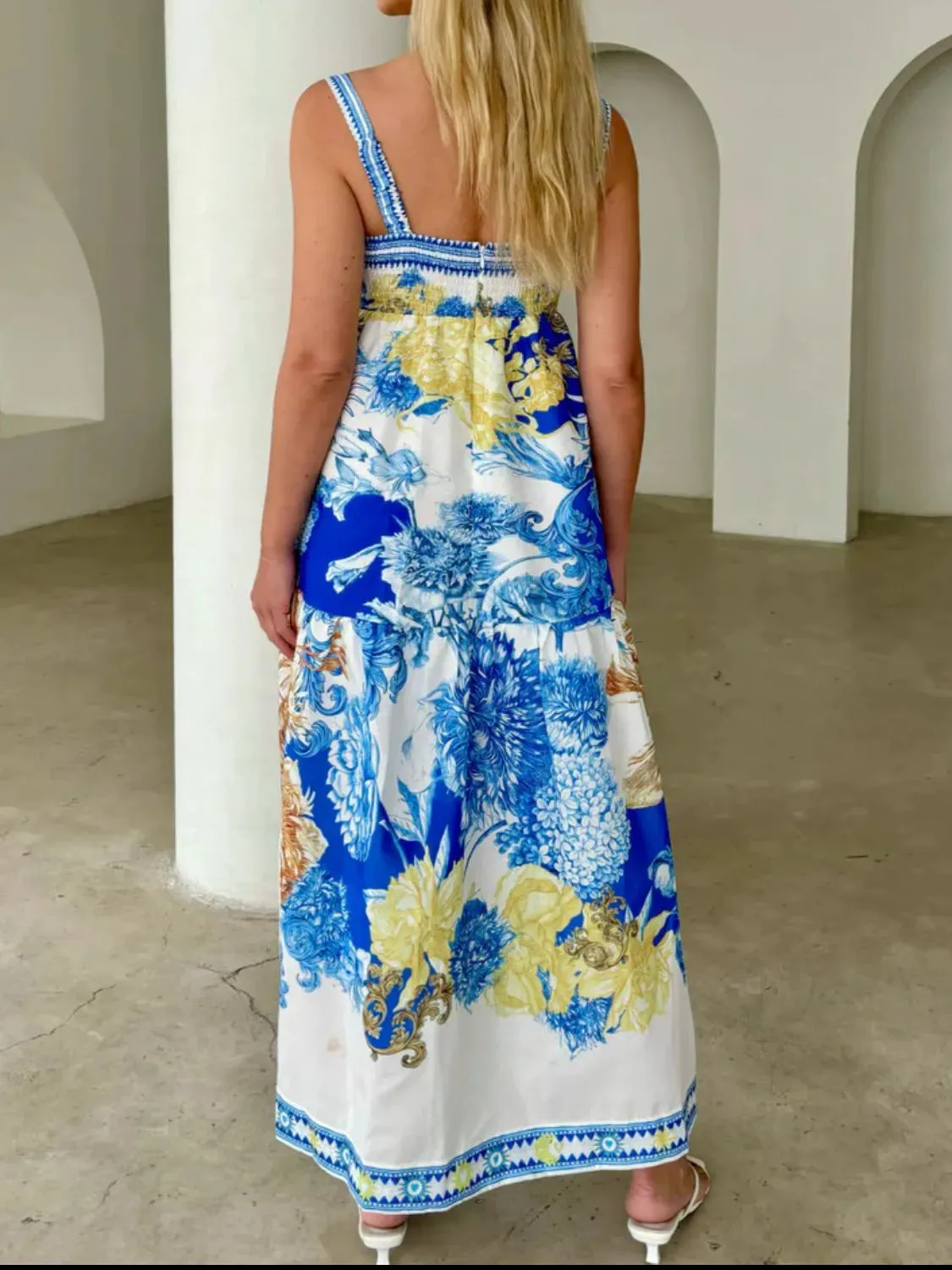 Pocketed Printed Sleeveless Cami Dress sold by Gigi Laurent product image thumbnail 3