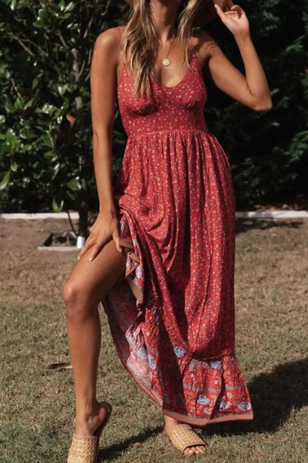 Printed Maxi Cami Dress sold by Gigi Laurent product image thumbnail 2