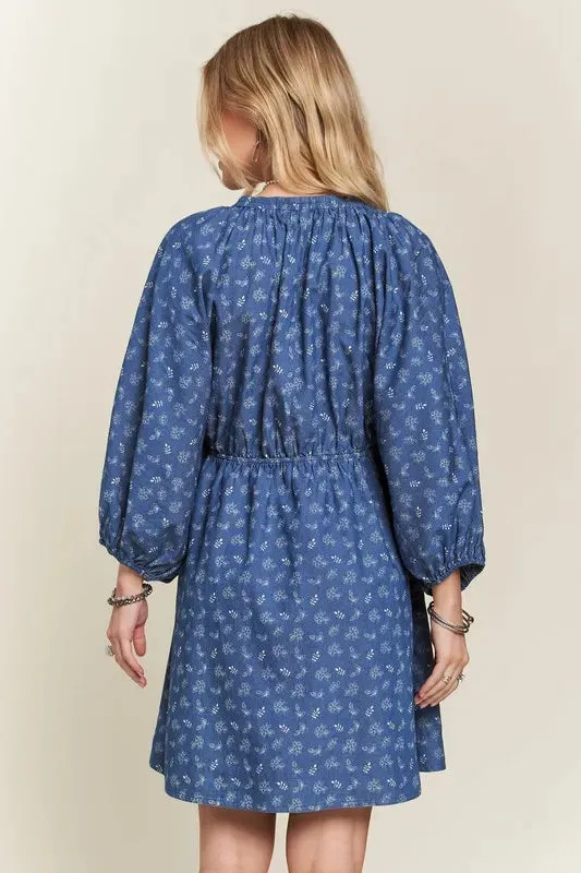 ADORA Batwing Sleeves Floral Dress sold by Gigi Laurent product image thumbnail 3