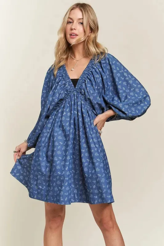 ADORA Batwing Sleeves Floral Dress sold by Gigi Laurent product image thumbnail 2