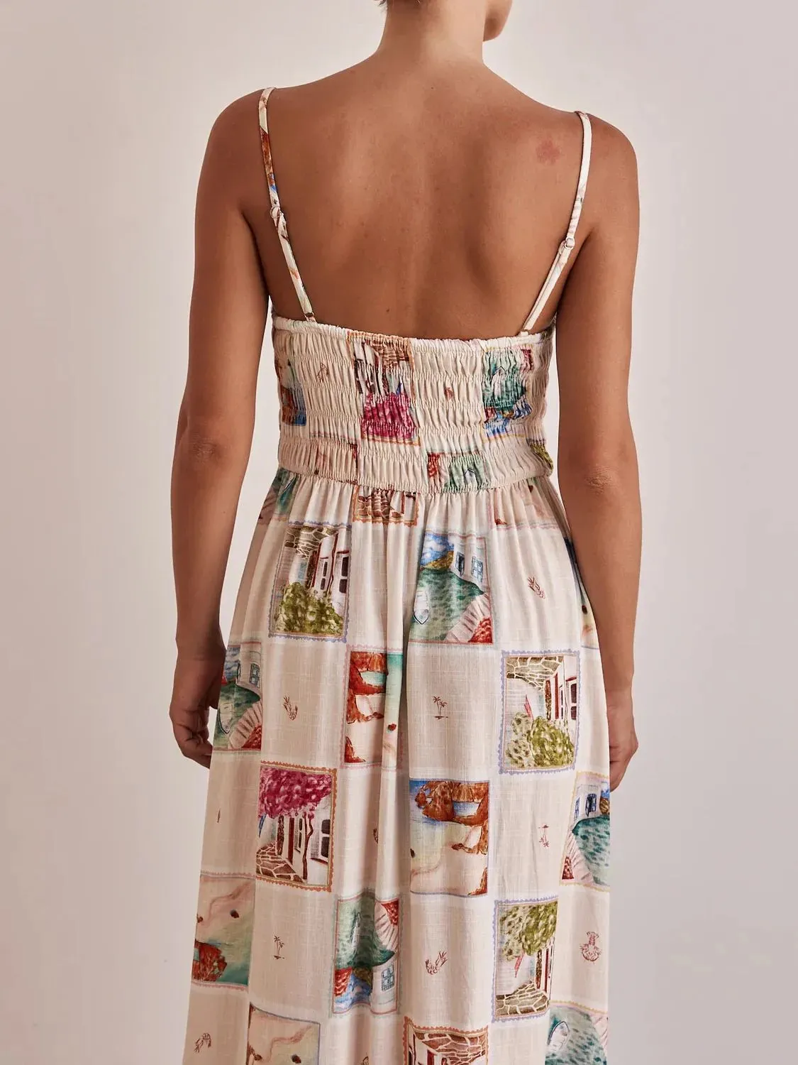 Smocked Square Neck Cami Dress sold by Gigi Laurent product image thumbnail 4