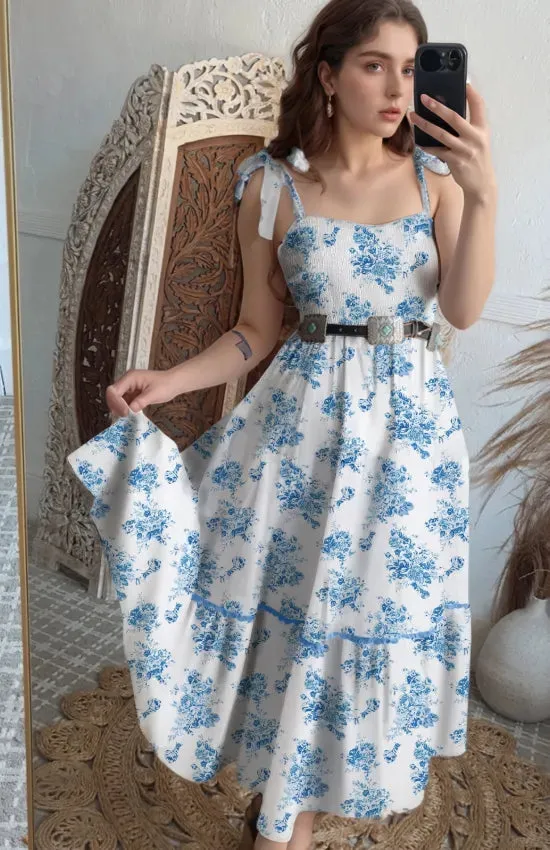 Printed Tie Shoulder Dress sold by Gigi Laurent product image thumbnail 2