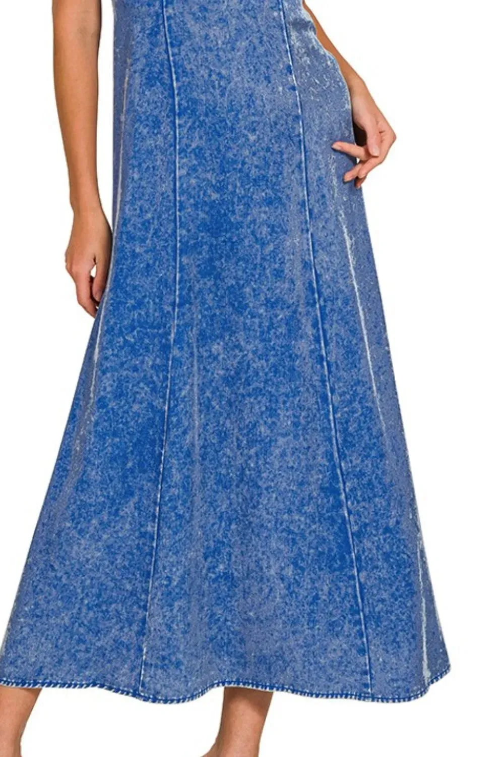 Zenana Tencel Mineral Washed Maxi Dress sold by Gigi Laurent product image thumbnail 3