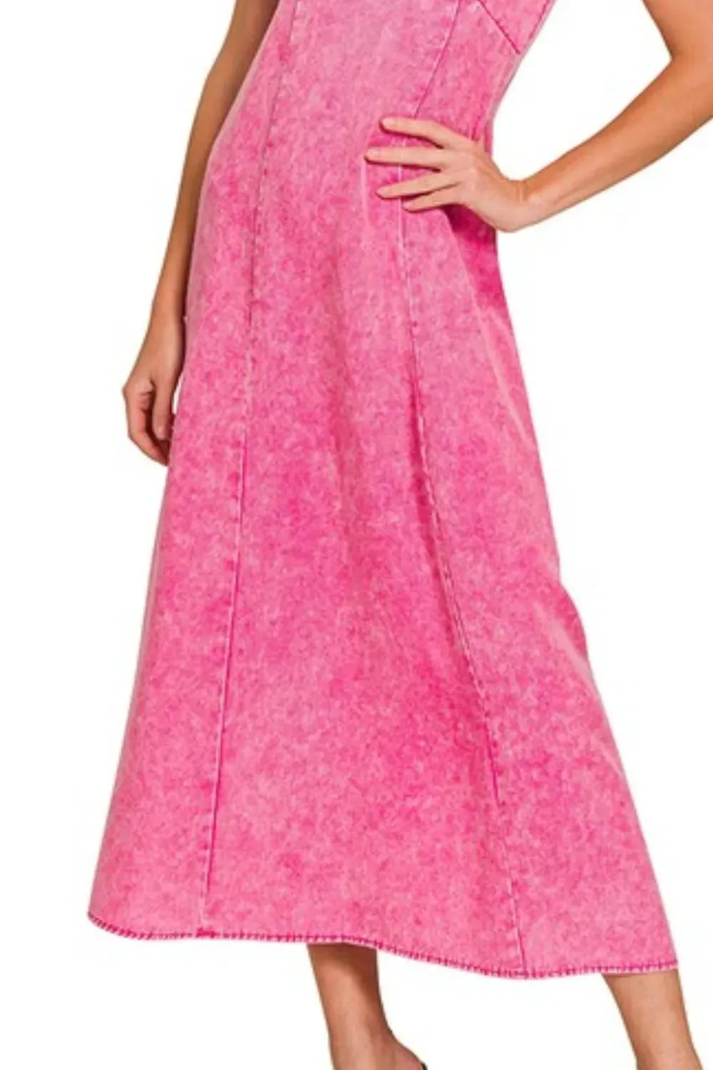 Zenana Tencel Mineral Washed Maxi Dress sold by Gigi Laurent product image thumbnail 3