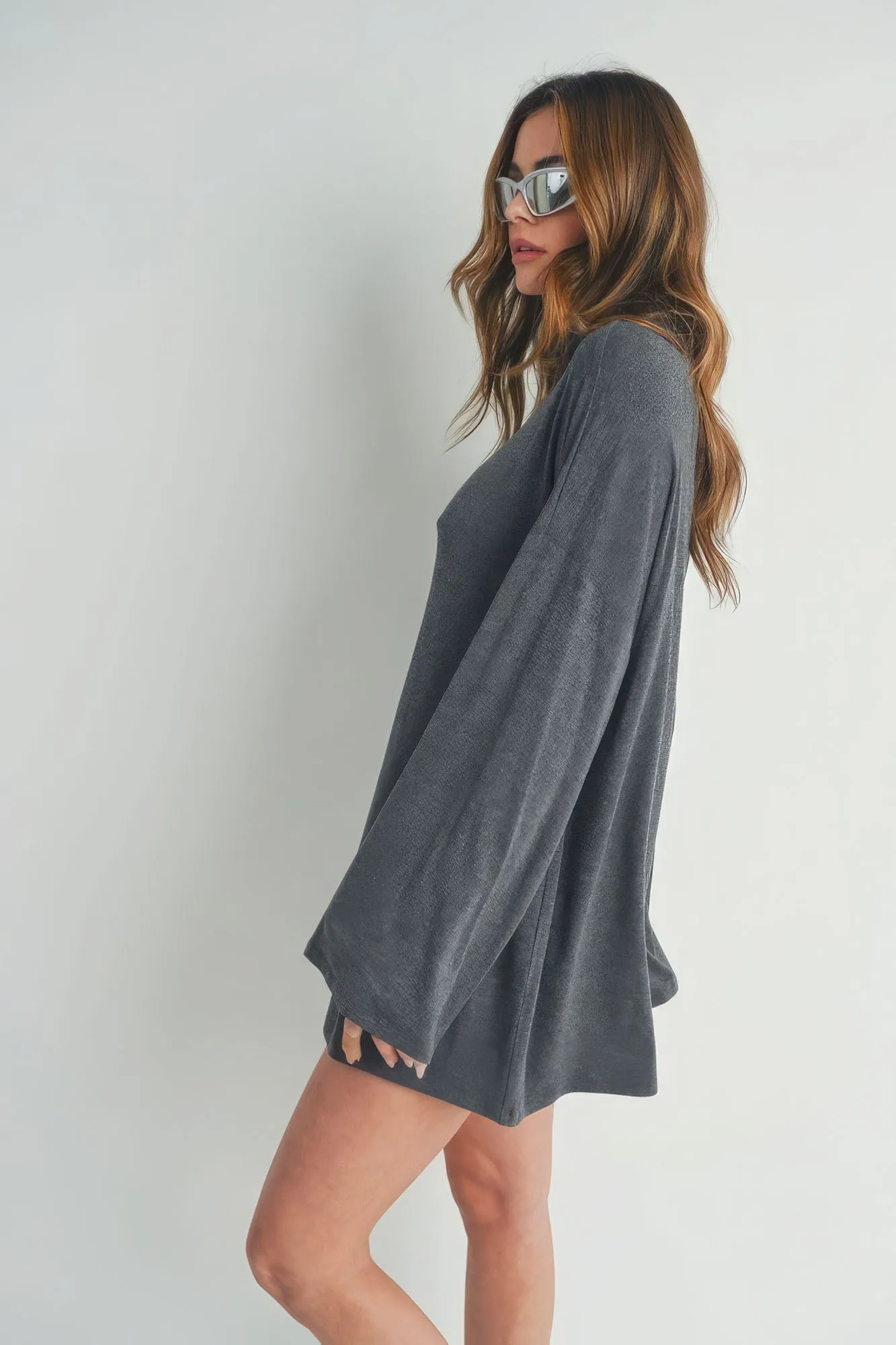 Bell Sleeve Turtle Neck Dress sold by Gigi Laurent product image thumbnail 5