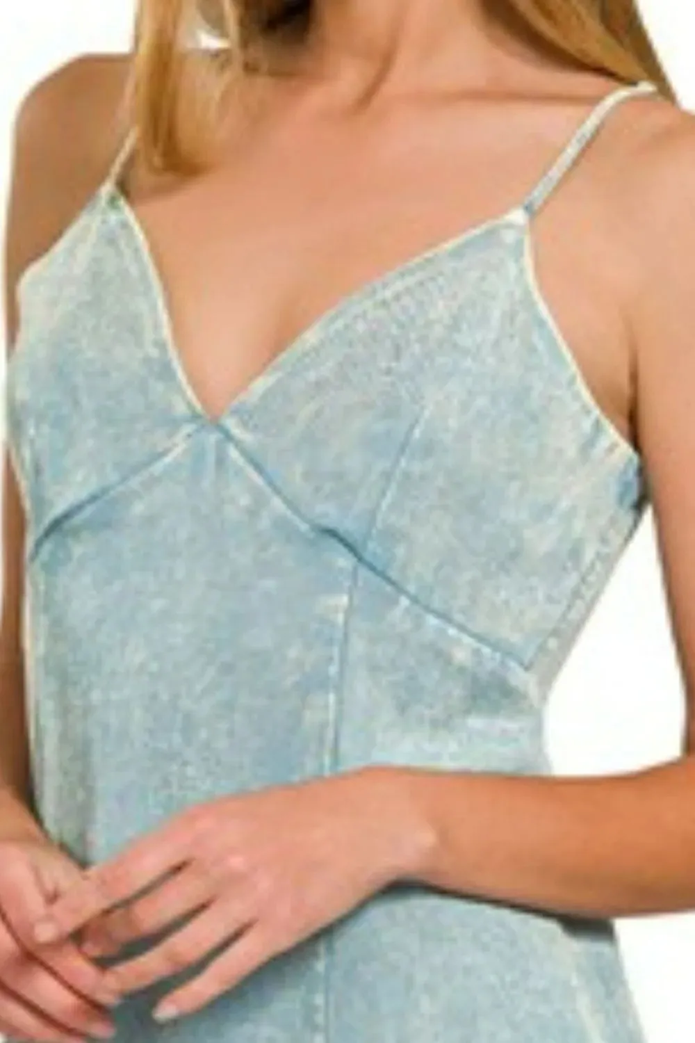 Zenana Tencel Mineral Washed Maxi Dress sold by Gigi Laurent product image thumbnail 3