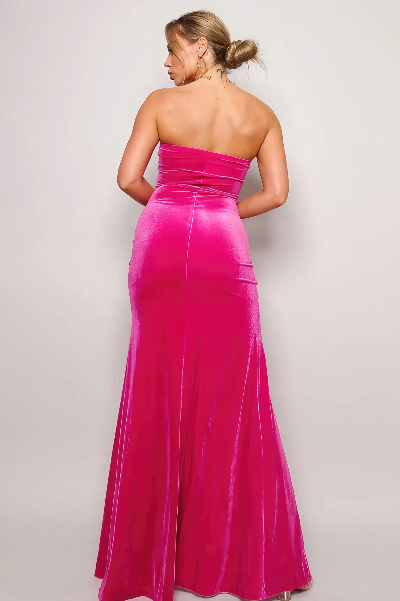 Strapless Sweetheart Maxi Velvet Dress sold by Gigi Laurent product image thumbnail 5