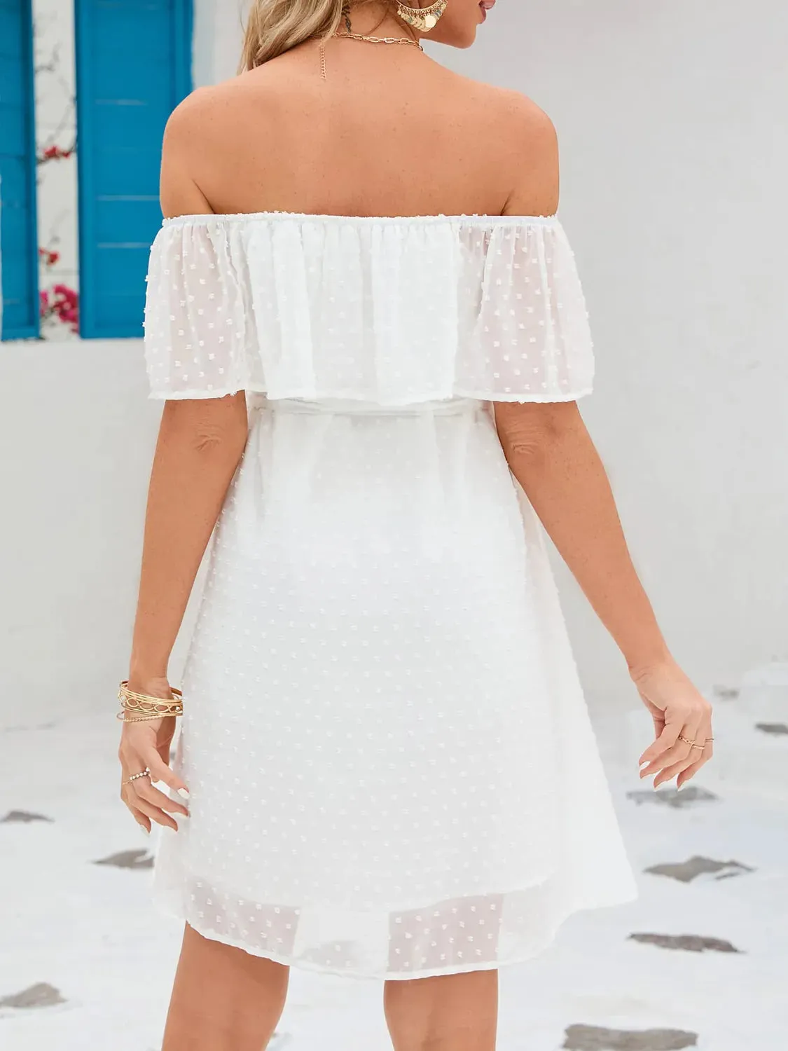 Off Should Short Sleeve Mini Dress sold by Gigi Laurent product image thumbnail 3