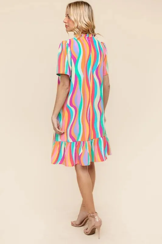 Haptics Tiered Woven Ruffle Hem Dress sold by Gigi Laurent product image thumbnail 5