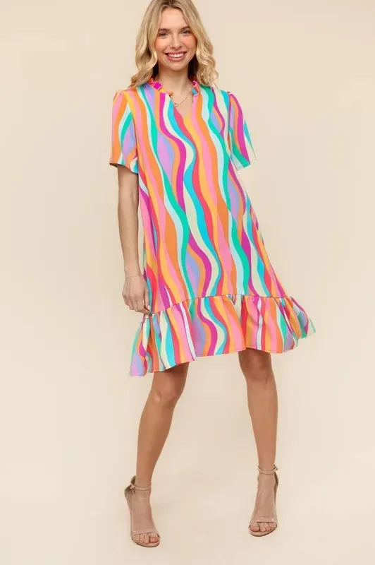 Haptics Tiered Woven Ruffle Hem Dress sold by Gigi Laurent product image thumbnail 4
