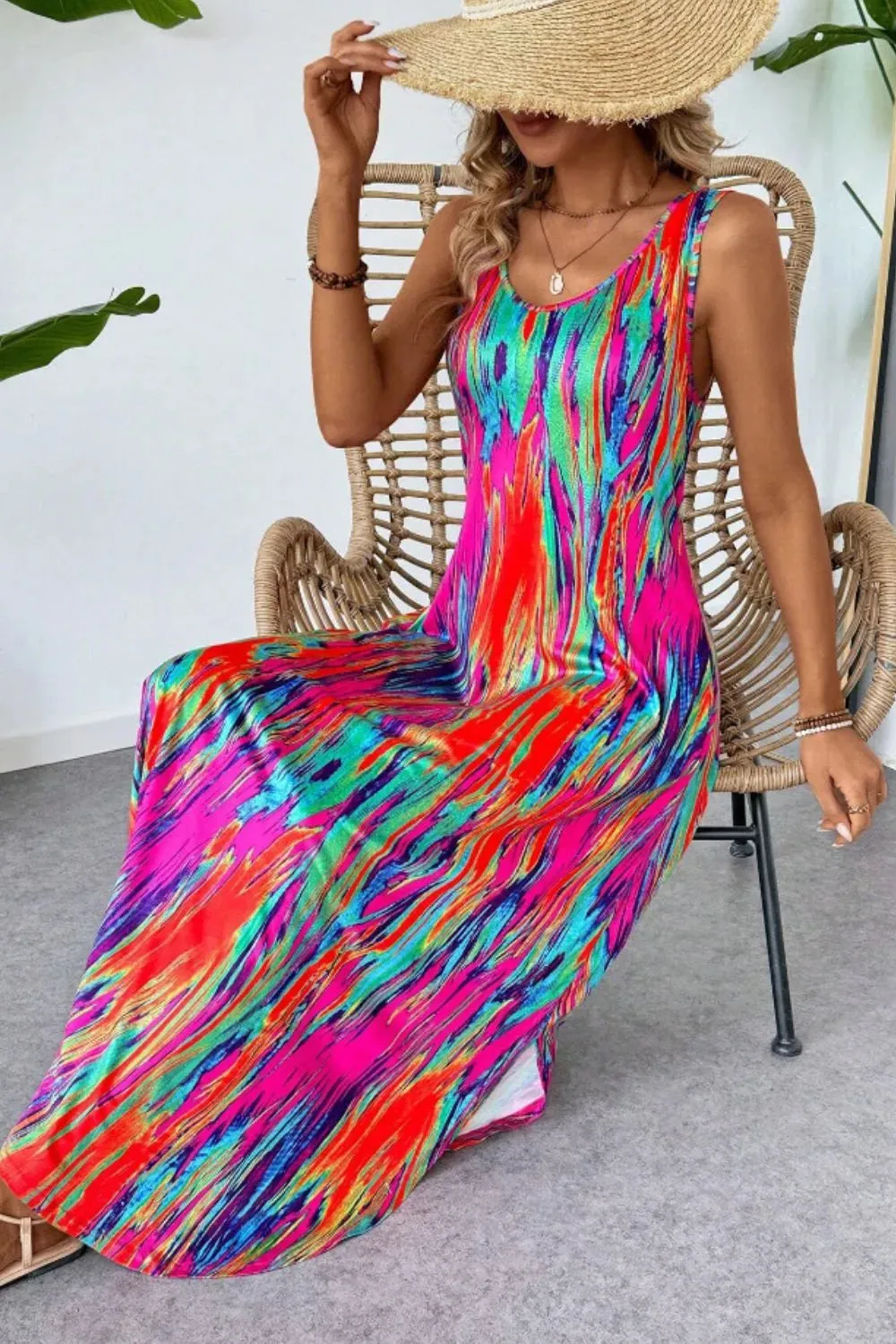 Scoop Neck Sleeveless Dress with Pockets sold by Gigi Laurent product image thumbnail 3