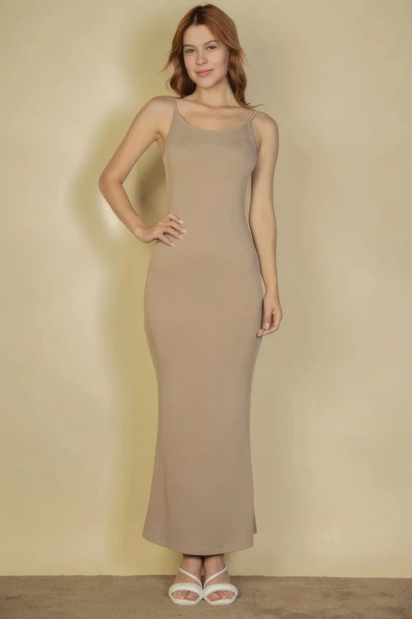 Ribbed Mermaid Hem Camisole Maxi Dress sold by Gigi Laurent