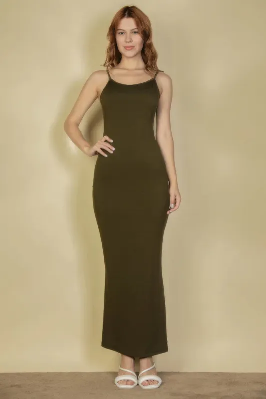 Ribbed Mermaid Hem Camisole Maxi Dress sold by Gigi Laurent
