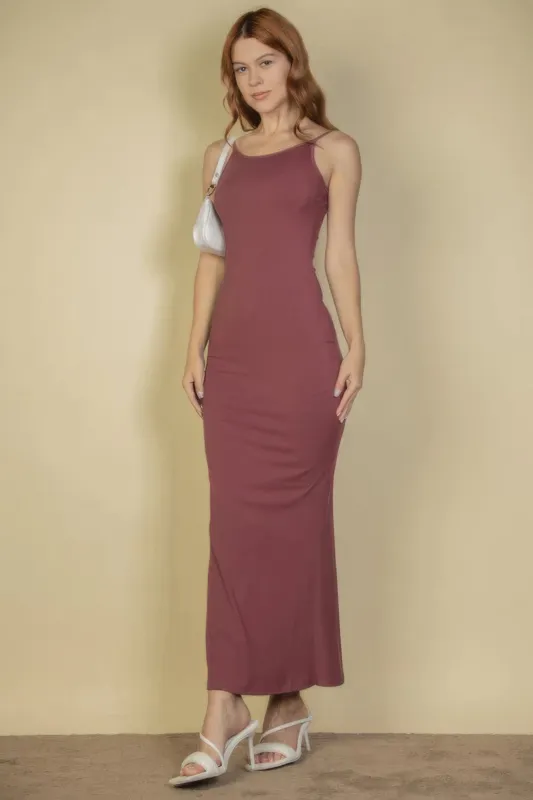 Ribbed Mermaid Hem Camisole Maxi Dress sold by Gigi Laurent