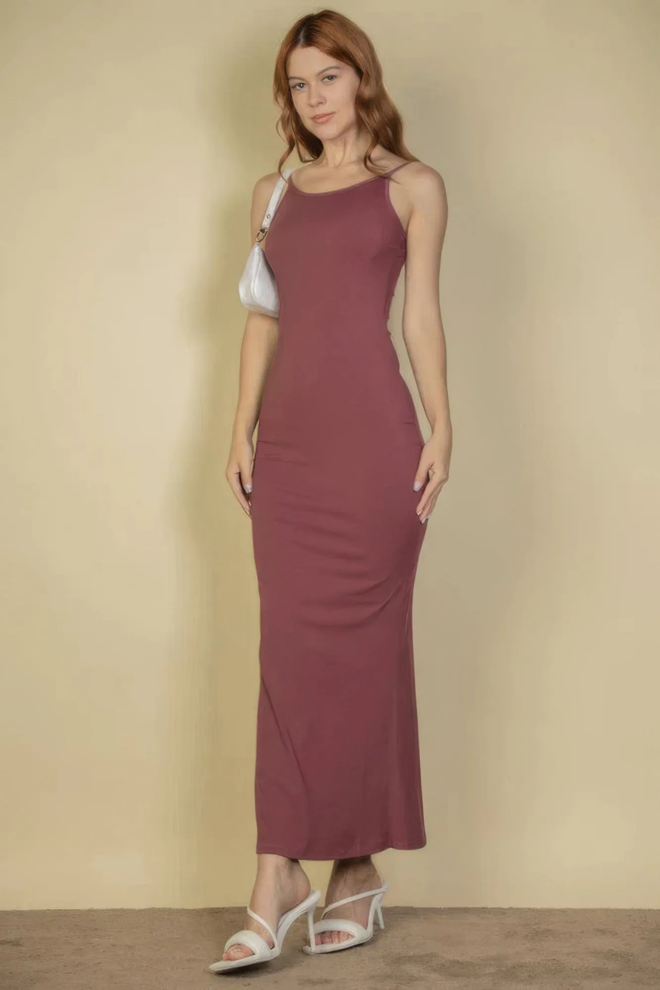Ribbed Mermaid Hem Camisole Maxi Dress sold by Gigi Laurent