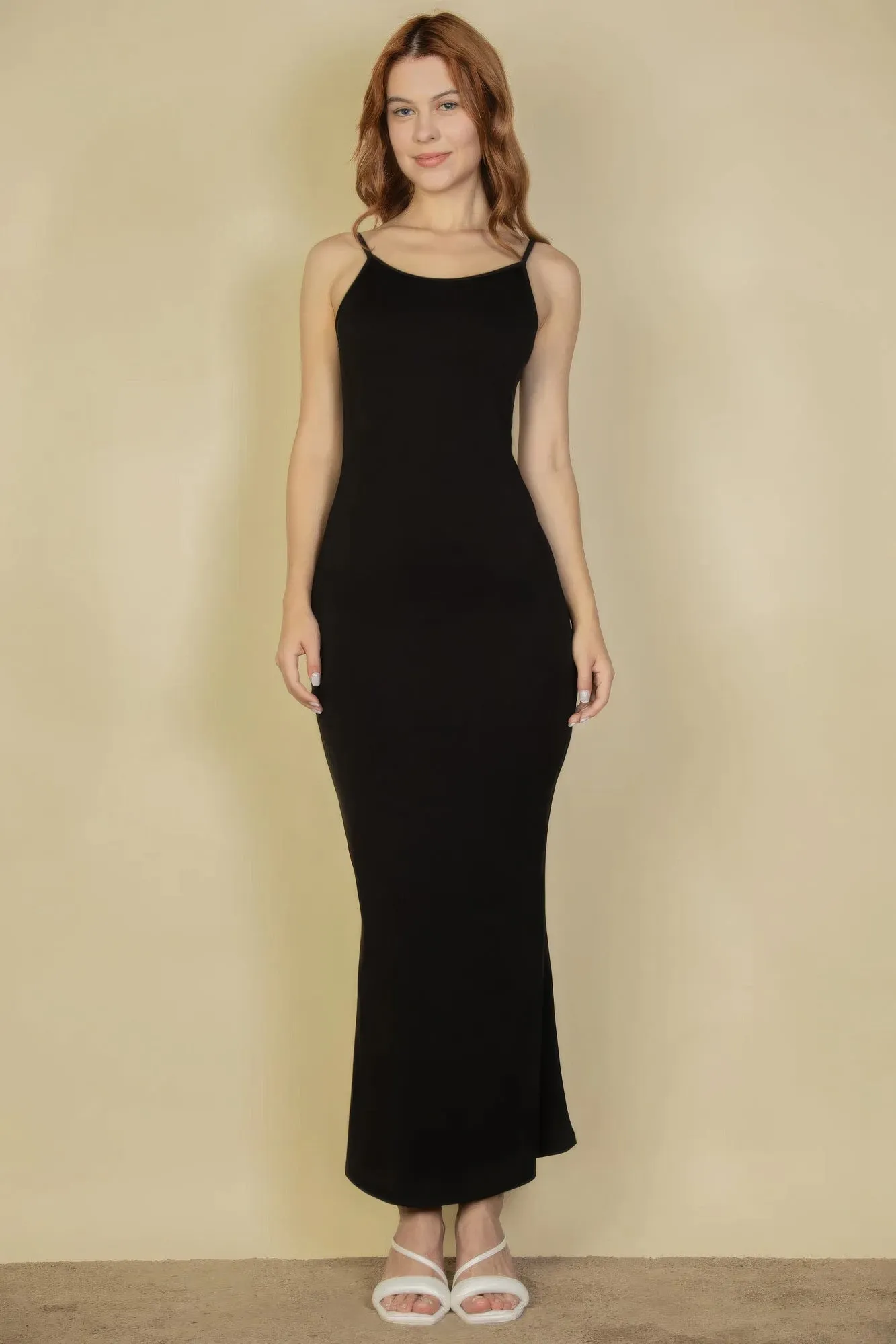 Ribbed Mermaid Hem Camisole Maxi Dress sold by Gigi Laurent
