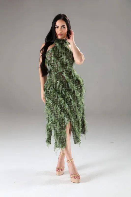 Halter Ruffled Dress sold by Gigi Laurent