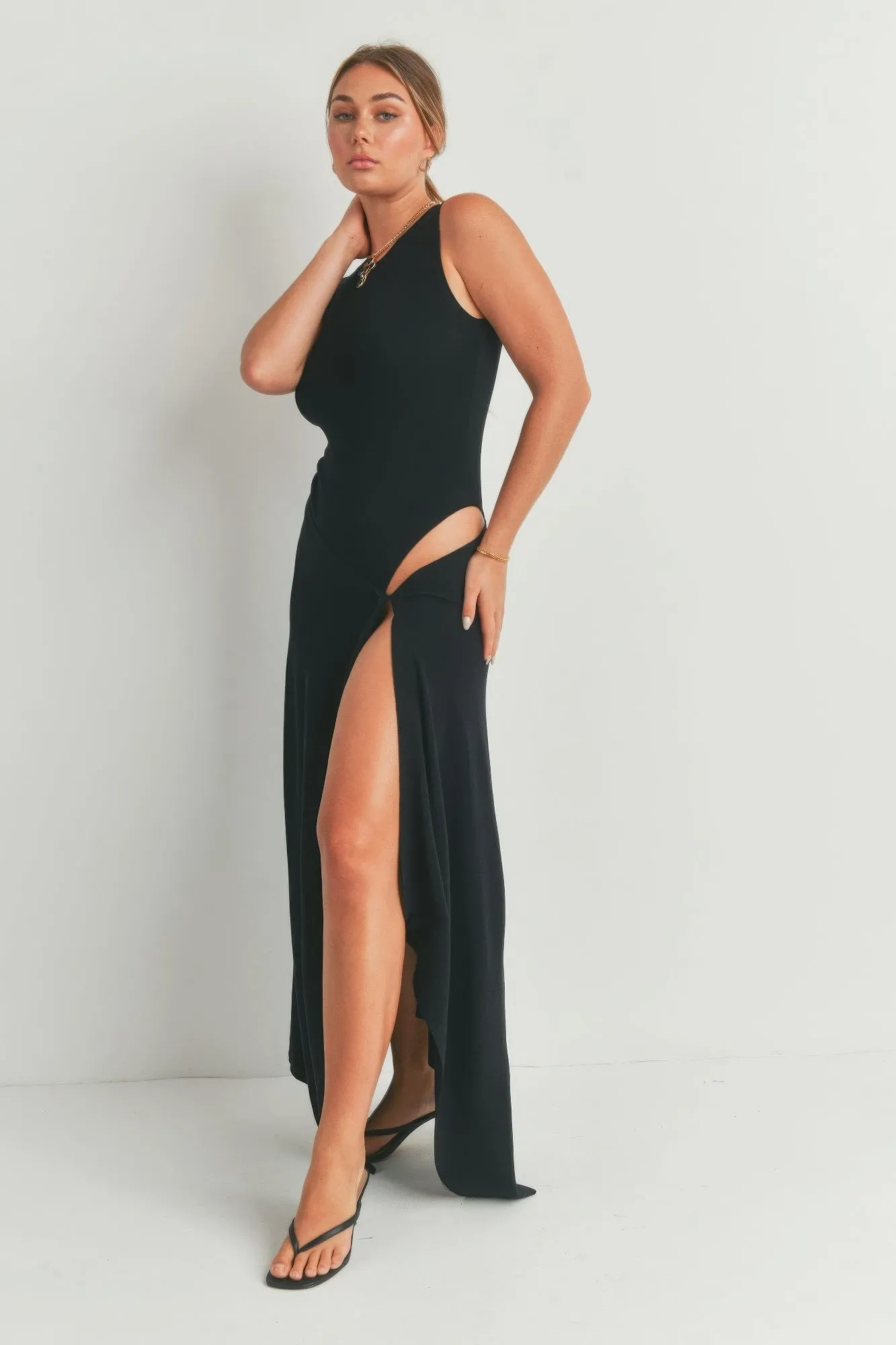 Maxi Dress With Slit sold by Gigi Laurent product image thumbnail 4