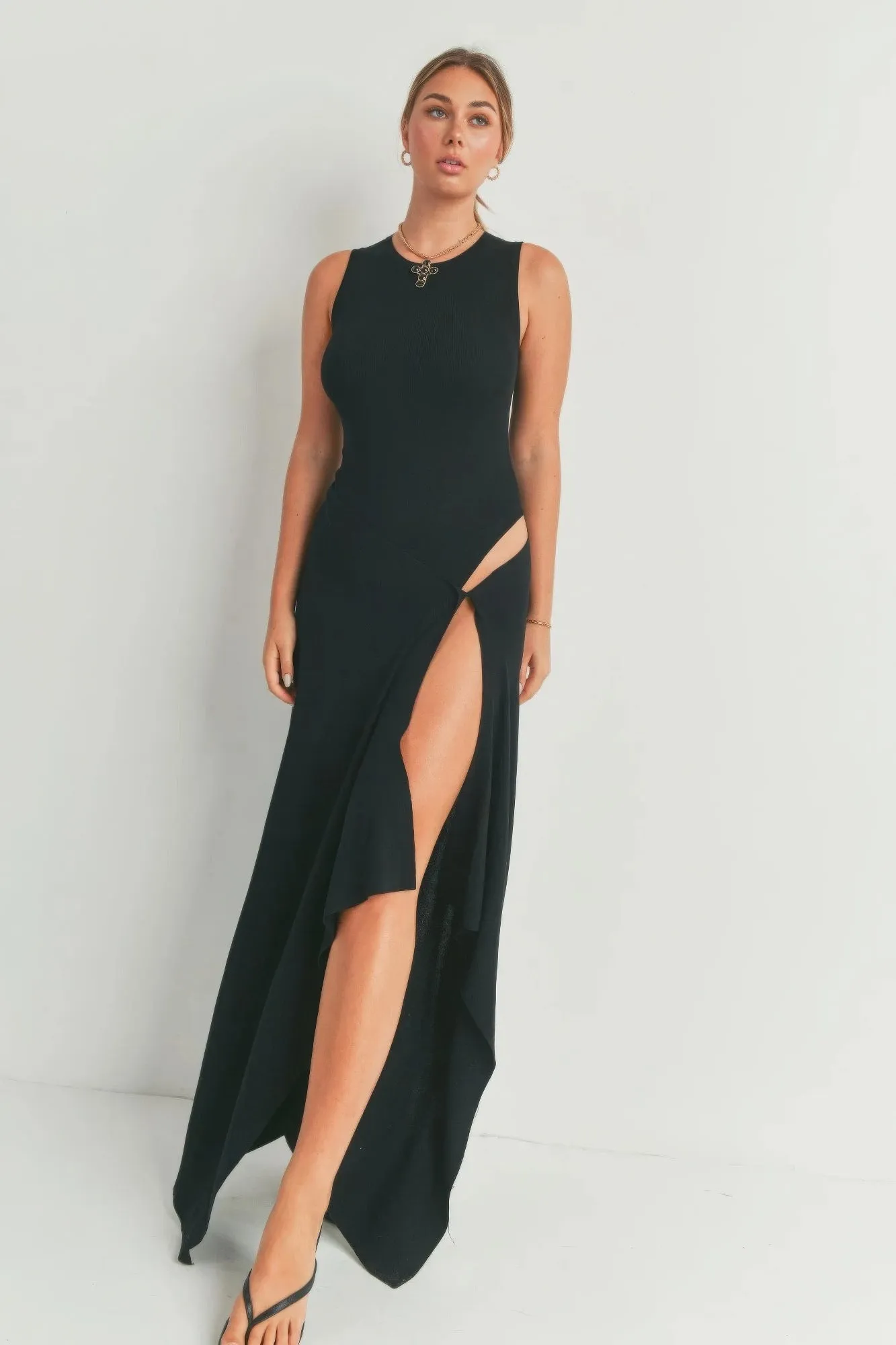 Maxi Dress With Slit sold by Gigi Laurent product image thumbnail 3