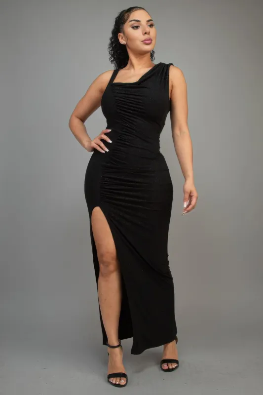 Glitter Slitted Dress sold by Gigi Laurent