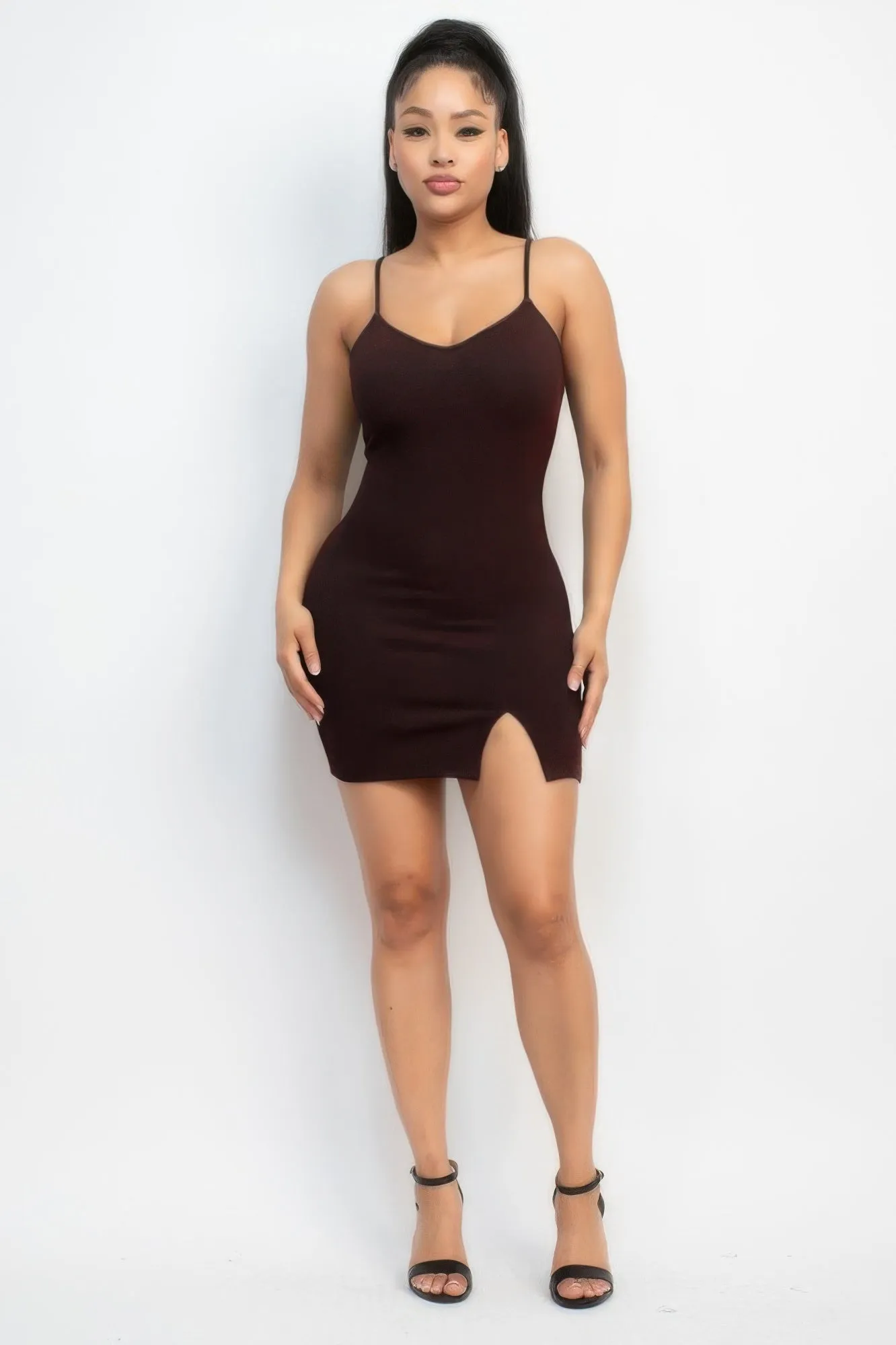 Glittered bodycon slit dress sold by Gigi Laurent product image thumbnail 2