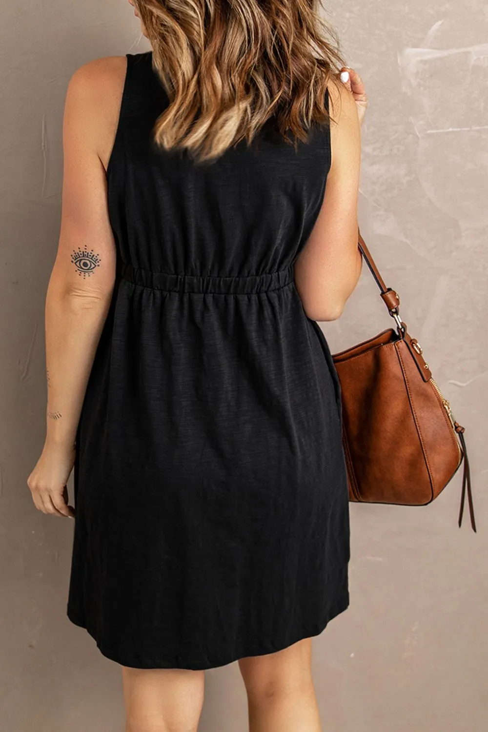 Sleeveless Button Down Mini Magic Dress sold by Gigi Laurent product image thumbnail 3