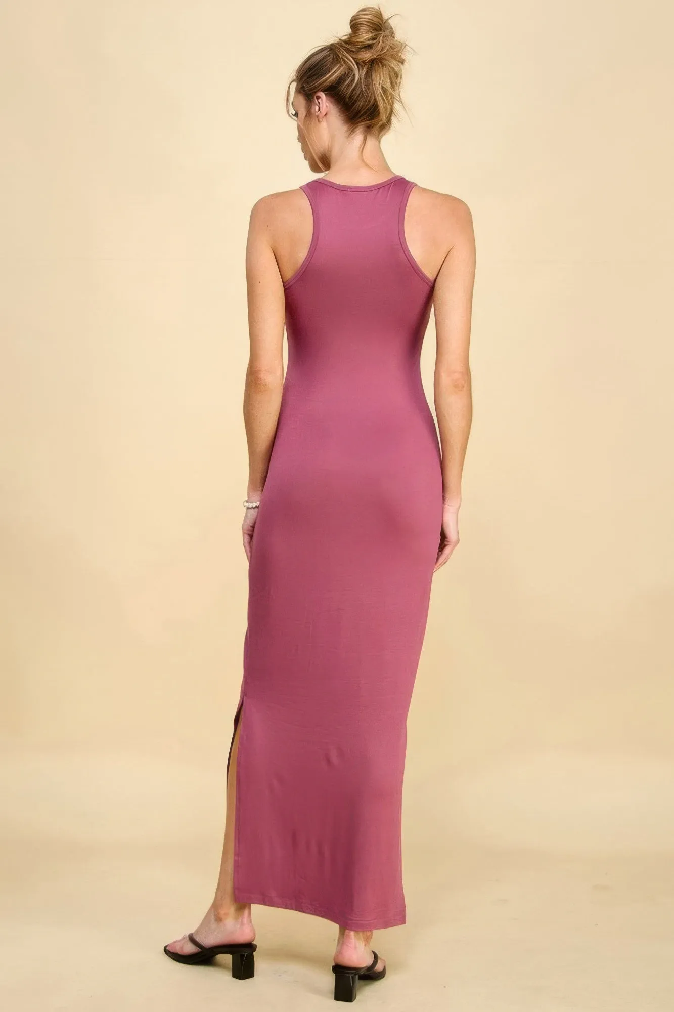 High Neck Side Slit Max Dress sold by Gigi Laurent product image thumbnail 2