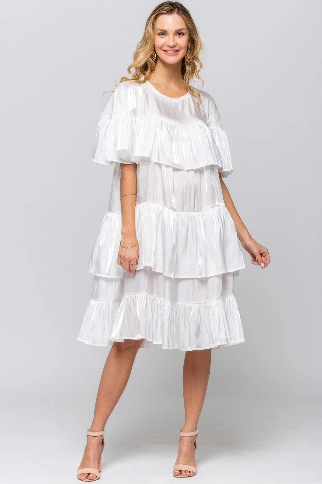 Ruffle Midi Dress sold by Gigi Laurent product image thumbnail 2