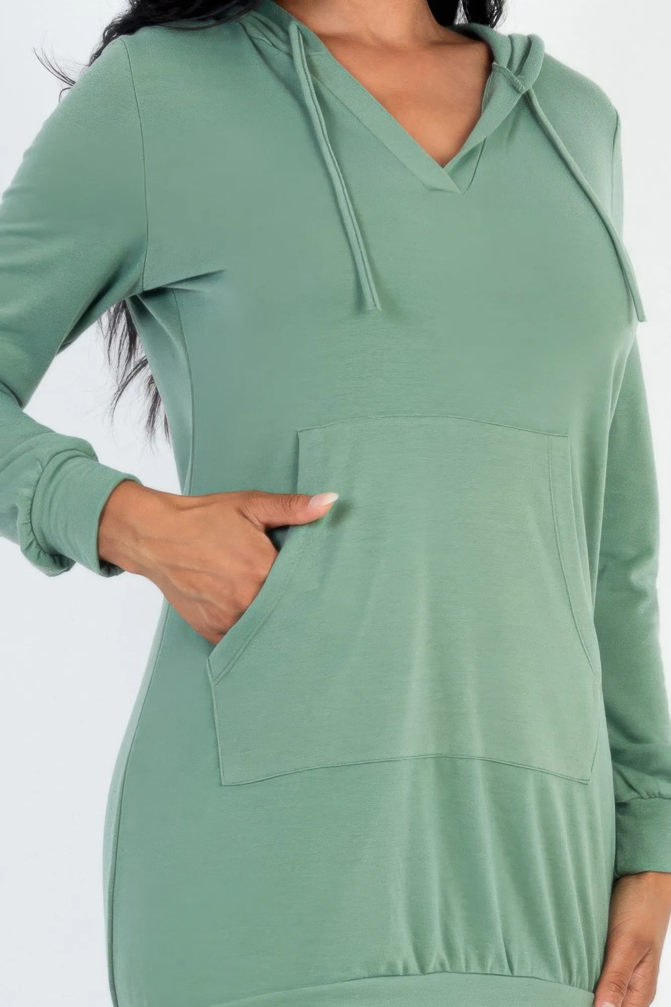 French Terry Hoodie Mini Dress sold by Gigi Laurent product image thumbnail 4