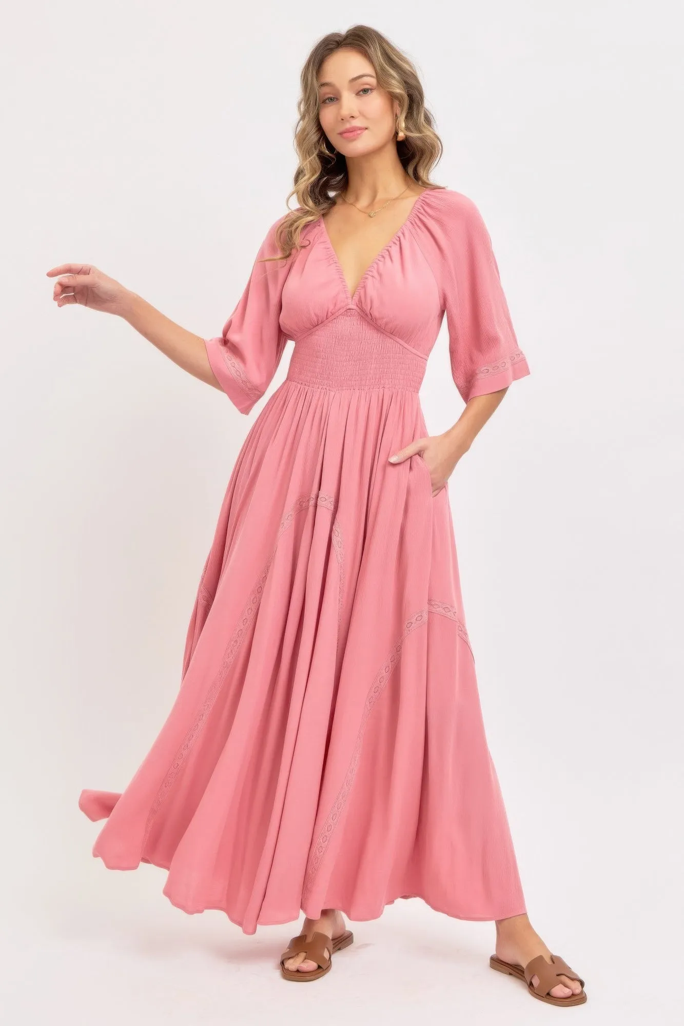 Romantic Flowy Maxi Dress sold by Gigi Laurent