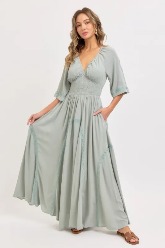 Romantic Flowy Maxi Dress sold by Gigi Laurent