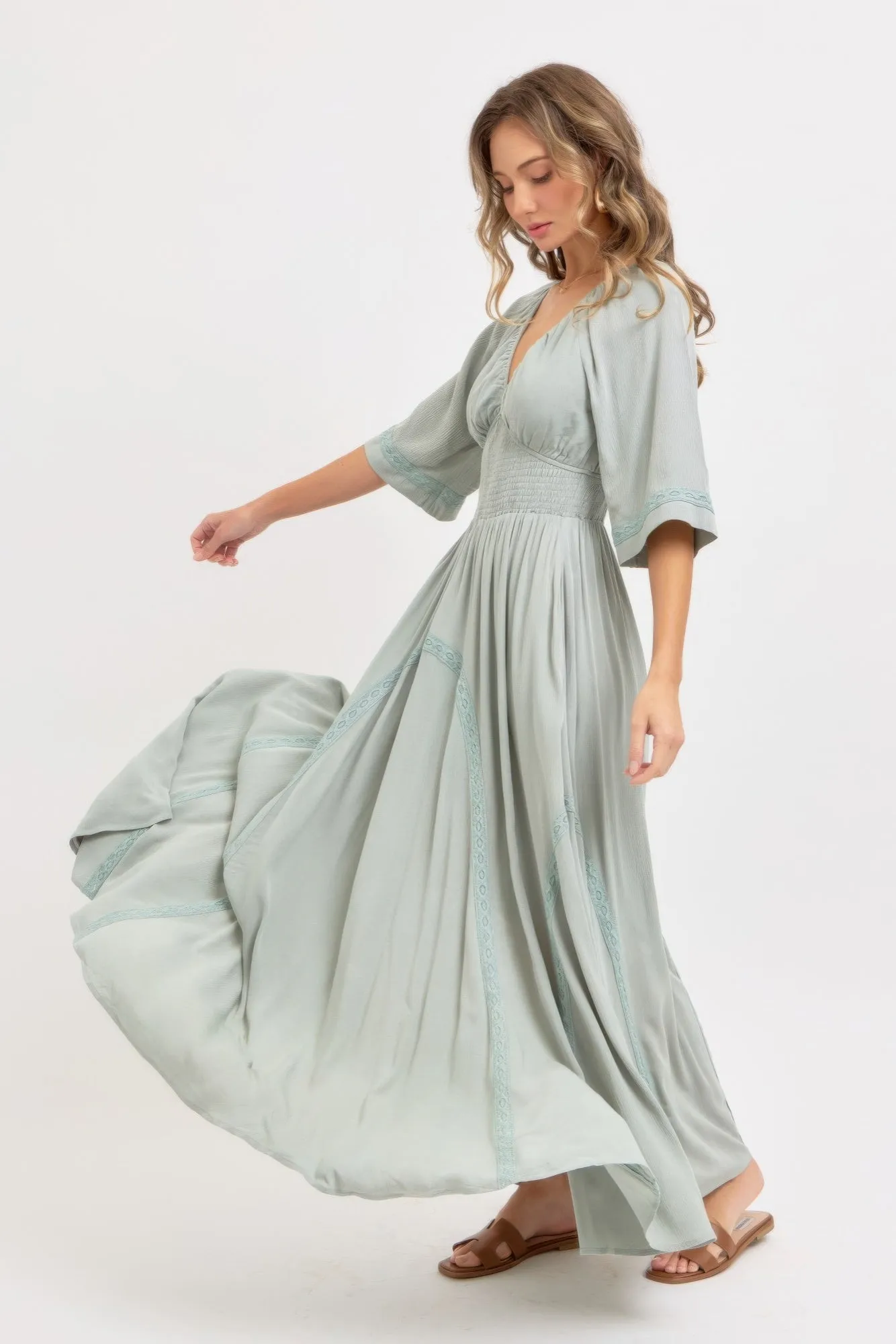 Romantic Flowy Maxi Dress sold by Gigi Laurent product image thumbnail 3
