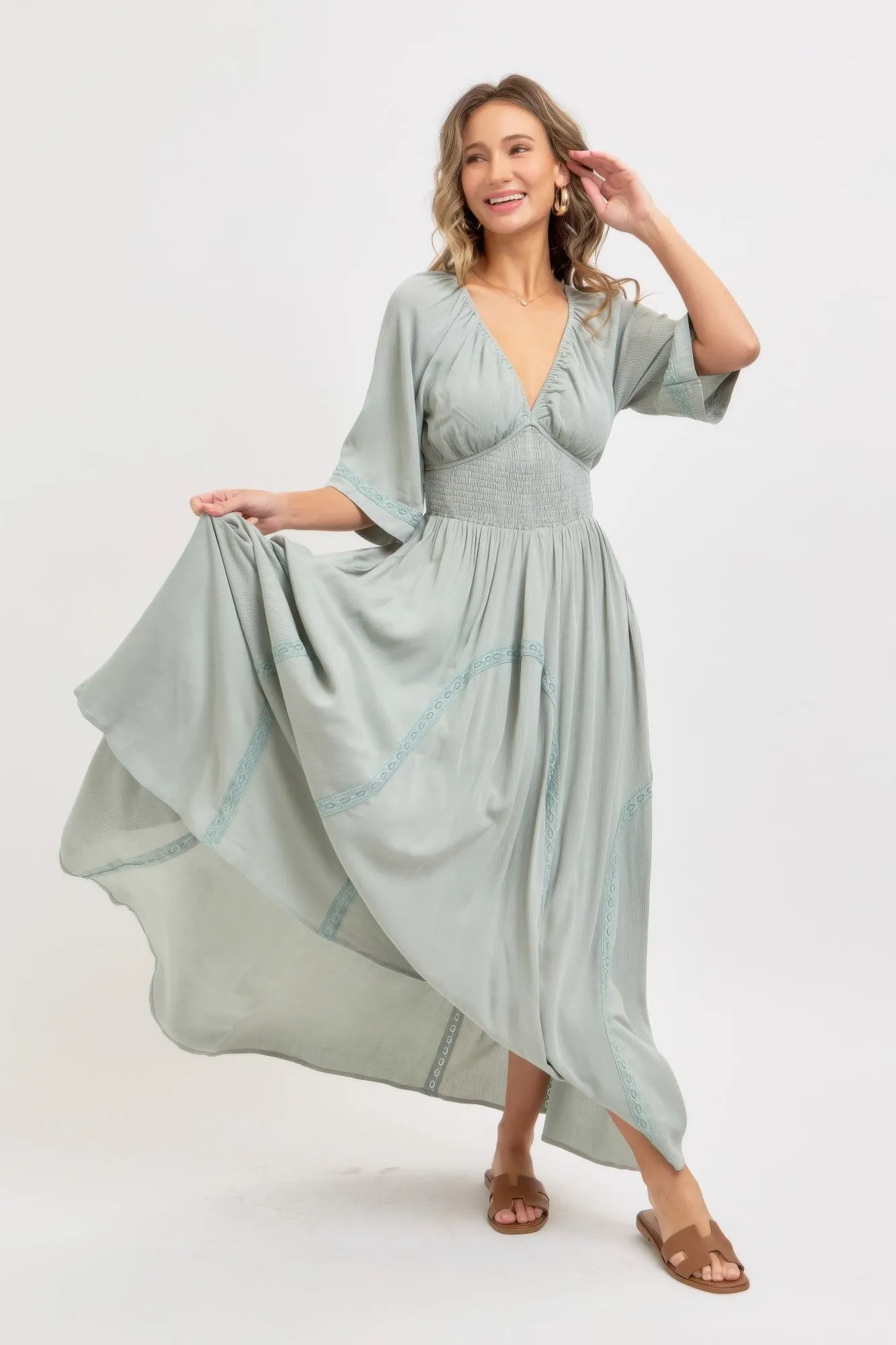 Romantic Flowy Maxi Dress sold by Gigi Laurent product image thumbnail 2